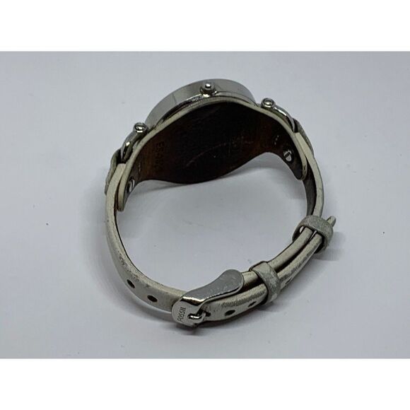 Fossil ES2829 Women's Leather Analog White Dial Quartz Genuine Wrist Watch GE26 - Picture 10 of 11